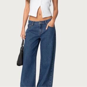 Edikted low rise wide leg jeans